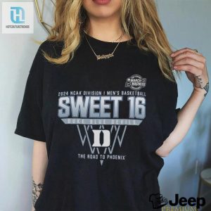 Duke Blue Devils Sweet 16 Di Mens Basketball 2024 The Road To Phoenix Shirt hotcouturetrends 1 3