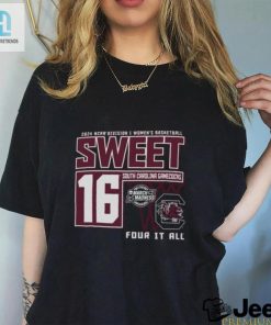 South Carolina Gamecocks Sweet 16 Di Womens Basketball Four It All 2024 Shirt hotcouturetrends 1 3
