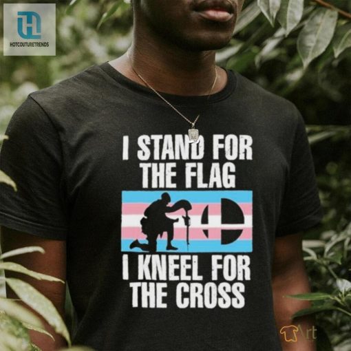 Stu The Announcer I Stand For The Flag I Kneel For The Cross Trans Rights Shirt hotcouturetrends 1 1