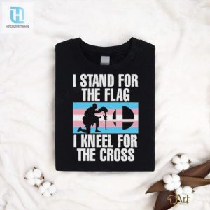 Stu The Announcer I Stand For The Flag I Kneel For The Cross Trans Rights Shirt hotcouturetrends 1 2