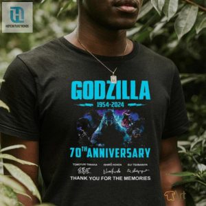 Godzilla 70Th Aniversary Thank You For The Memories T Shirt hotcouturetrends 1 2