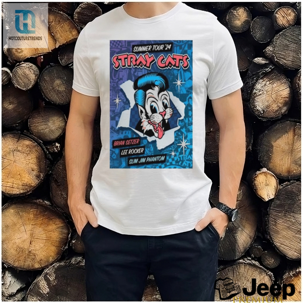 Stray Cat Band Summer 2024 Tour Poster Shirt 