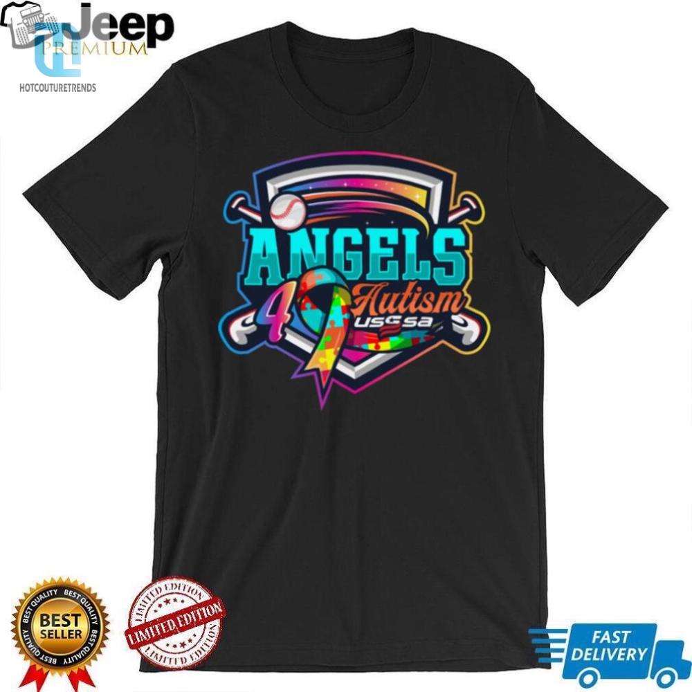 Usssa Texas Baseball Angels For Autism 2024 Logo Shirt 