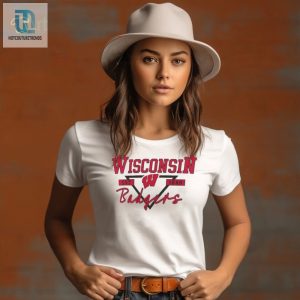 Wisconsin Badgers Fanatics Branded Womens Triangle Origin T Shirt hotcouturetrends 1 2