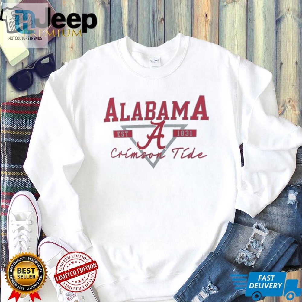 Alabama Crimson Tide Fanatics Branded Triangle Origin T Shirt 