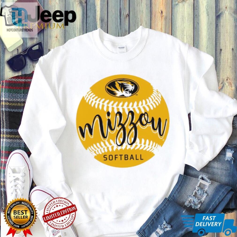 Missouri Tigers Lady Tigers Softball Logo Shirt 