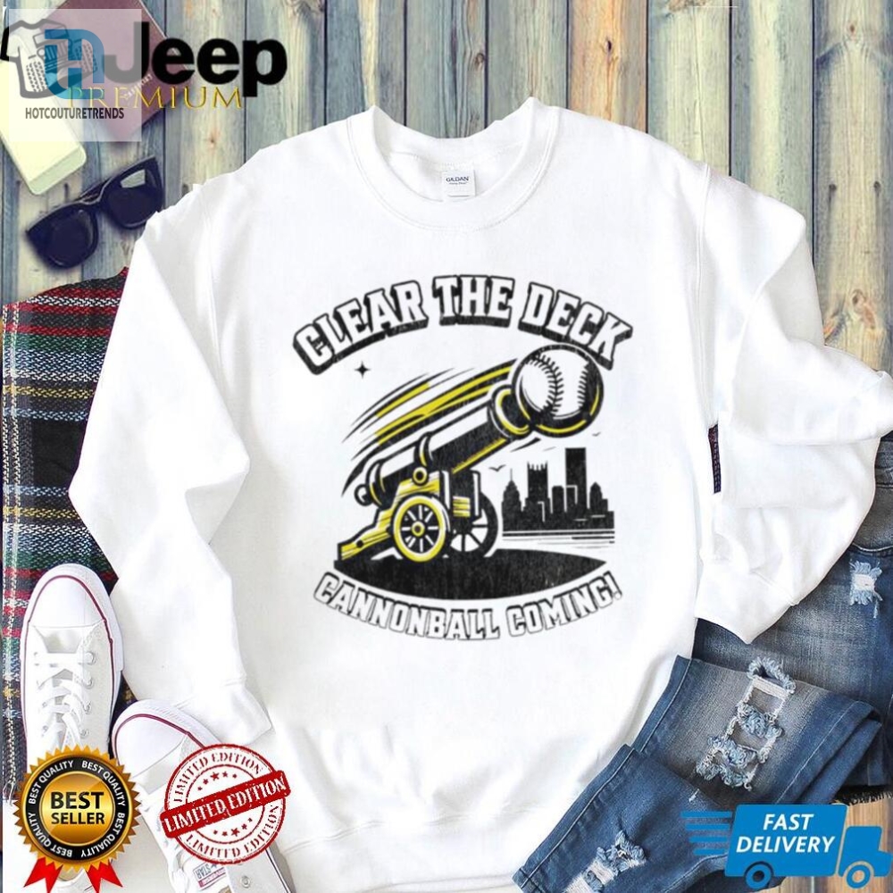 Clear The Deck Cannonball Coming Skyline Shirt 