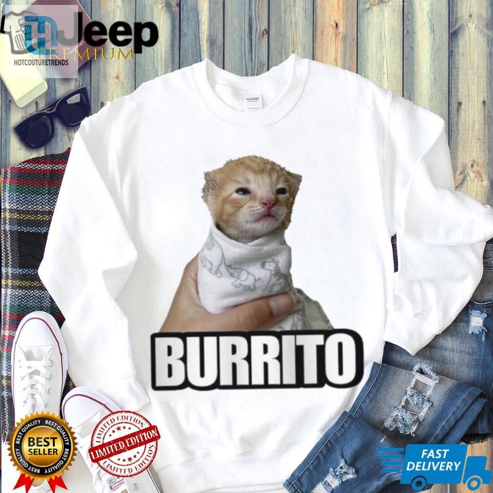Burrito Cat Shirt 
