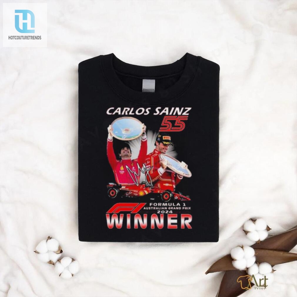 Carlos Sainz 55 Formula 1 Australian Grand Prix 2024 Winner T Shirt 