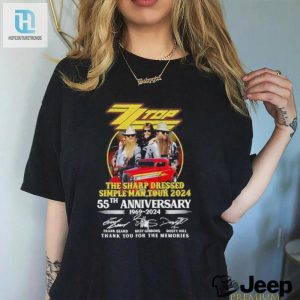 Zz Top Sharp Dressed Simple Man Tour 2024 55Th Anniverasry 1969 2024 Thank You For The Memories Shirt hotcouturetrends 1 2