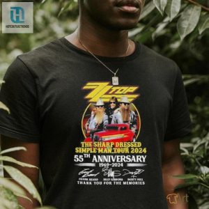 Zz Top Sharp Dressed Simple Man Tour 2024 55Th Anniverasry 1969 2024 Thank You For The Memories Shirt hotcouturetrends 1 3