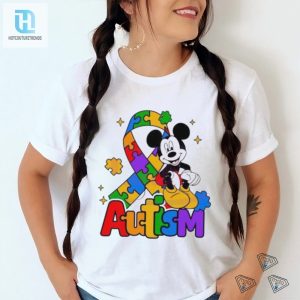 Mickey Autism Awareness Ribbon Puzzle Piece Shirt hotcouturetrends 1 2