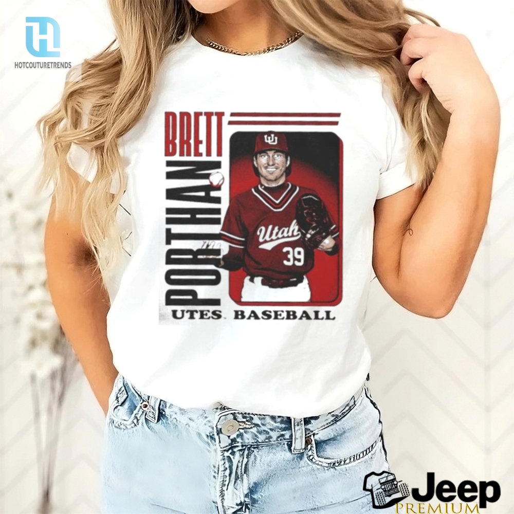 Brett Porthan Utah Utes Baseball Shirt 