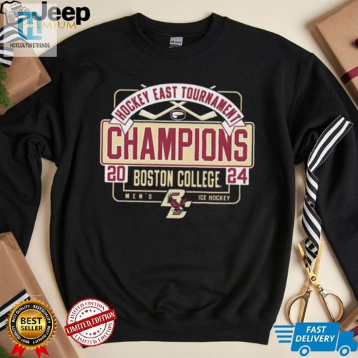 Boston College Eagles 2024 Hockey East Mens Tournament Champions Shirt hotcouturetrends 1
