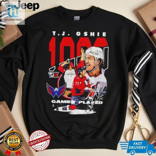 Tj Oshie Washington Capitals 1000 Games Played Shirt hotcouturetrends 1