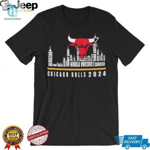 Chicago Bulls Player Names Skyline Chicago Bulls 2024 Shirt hotcouturetrends 1 3