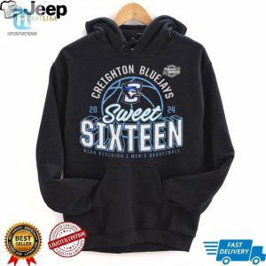 Creighton Bluejays 2024 Ncaa Mens Basketball Tournament March Madness Sweet Sixteen Defensive Stance Shirt hotcouturetrends 1 2