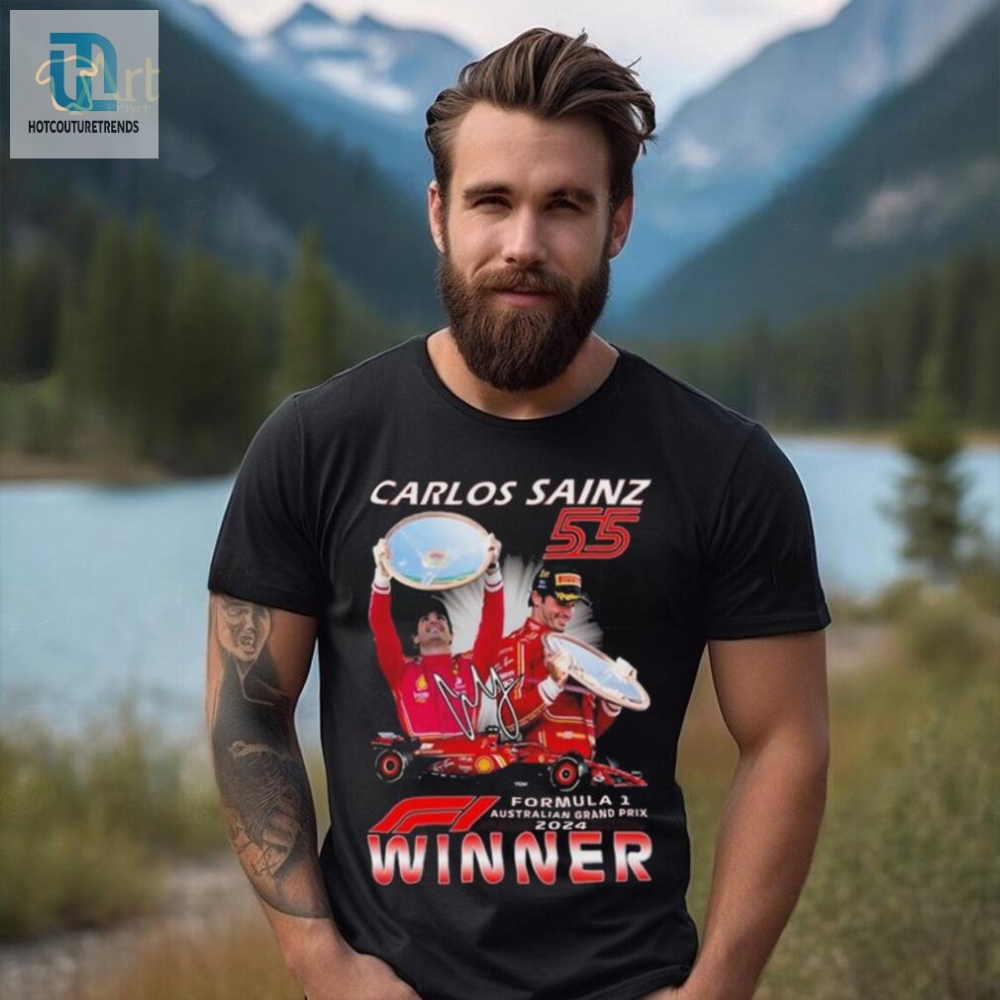 Carlos Sainz 55 Formula 1 Australian Grand Prix 2024 Winner T Shirt 
