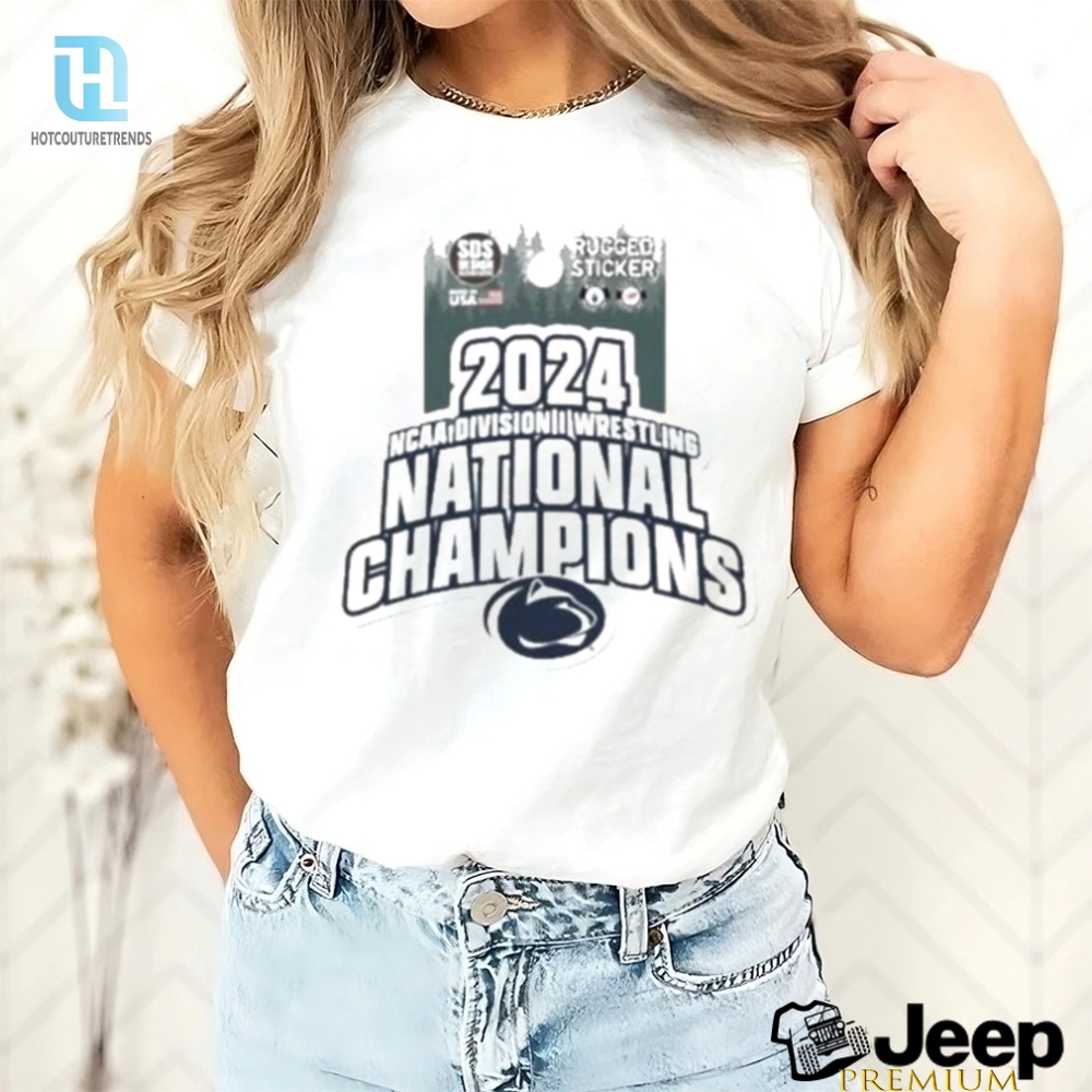 Penn State 2024 12X Wrestling National Champions Rugged Shirt 