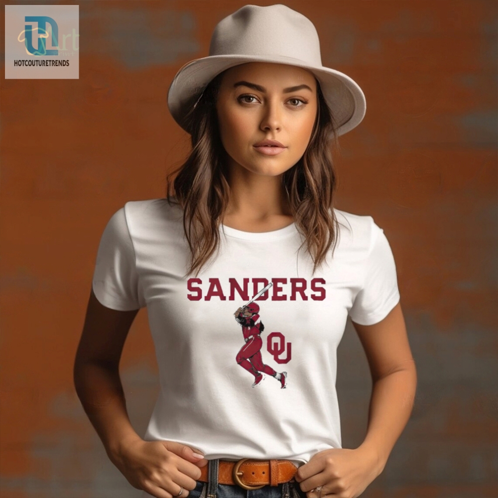 Oklahoma Softball Cydney Sanders Slugger Swing Shirt 