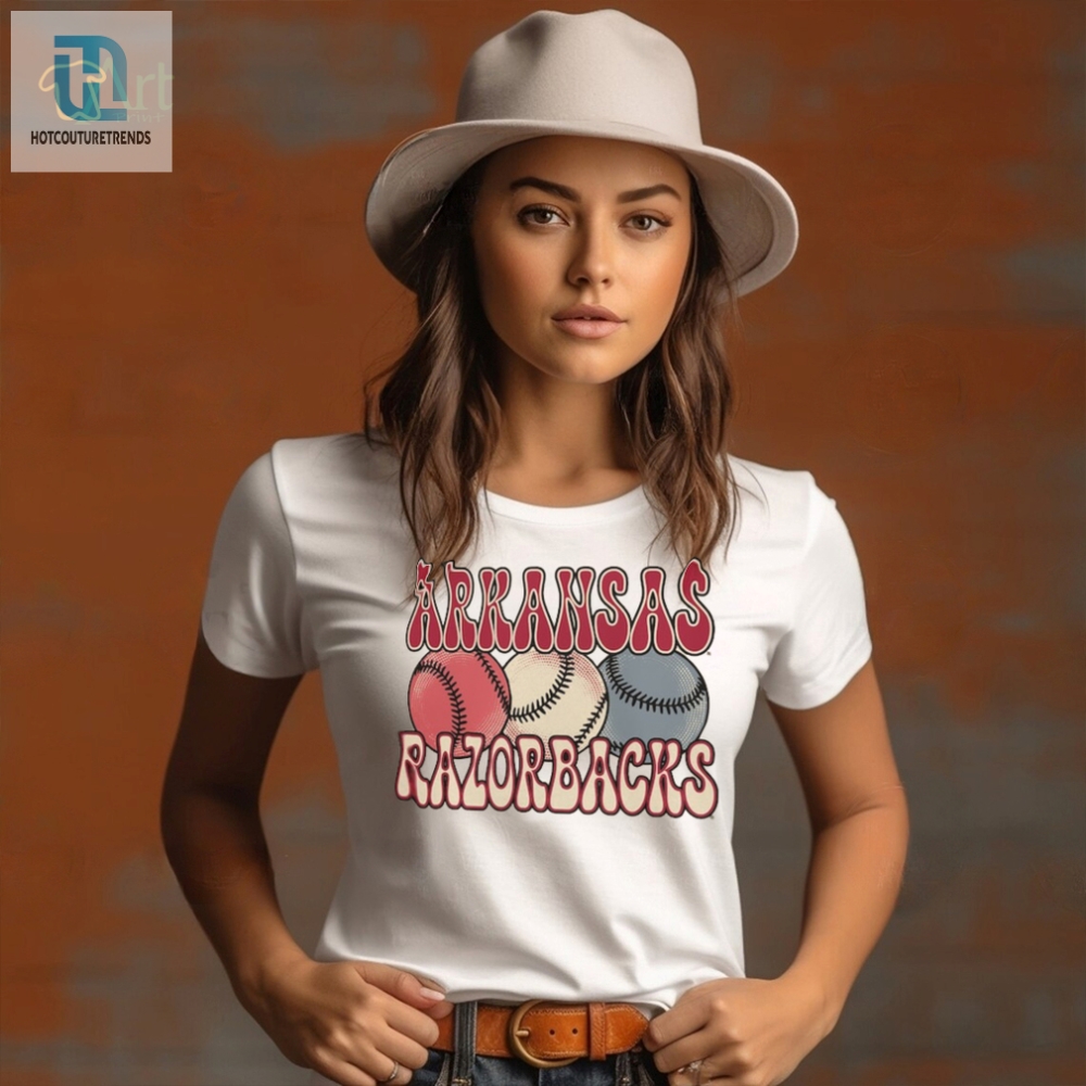 Arkansas Razorbacks Comfort Colors Baseball T Shirt 