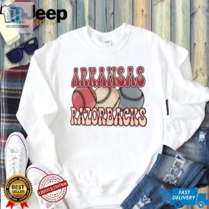 Arkansas Razorbacks Comfort Colors Baseball T Shirt hotcouturetrends 1 2