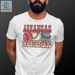 Arkansas Razorbacks Comfort Colors Baseball T Shirt hotcouturetrends 1 3