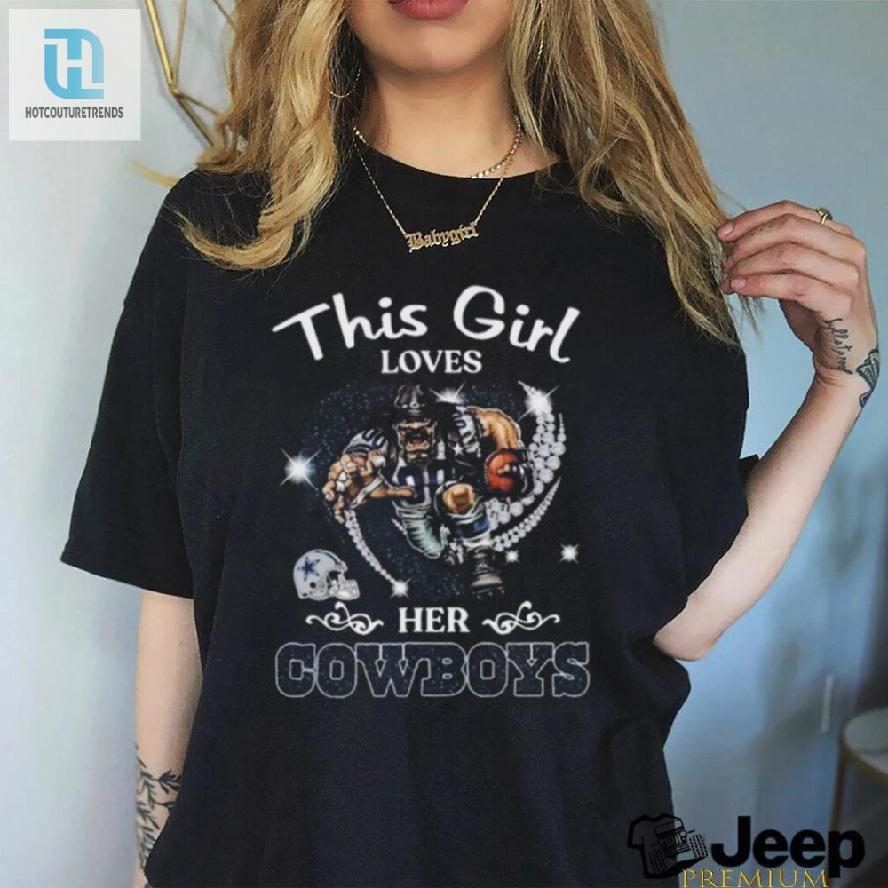 This Girl Loves Her Dallas Cowboys Hearts Diamond Mascot 2024 Shirt 