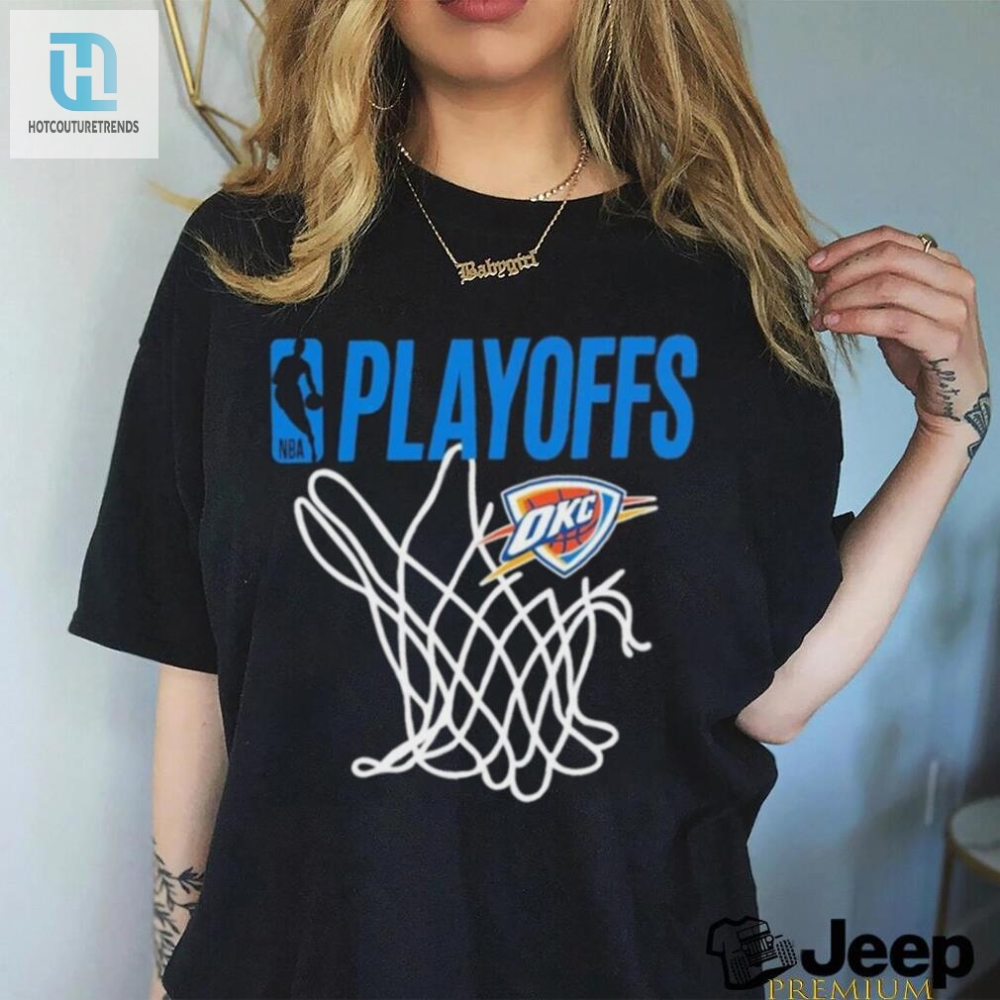 Oklahoma City Thunder 2024 Playoffs Net Basketball Shirt 
