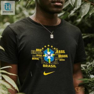 Nike Black Brazil National Team Varsity Space Dye T Shirt hotcouturetrends 1 3