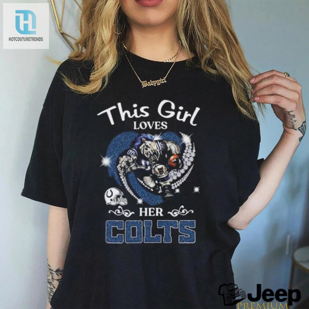 This Girl Loves Her Indianapolis Colts Hearts Diamond Mascot 2024 Shirt 