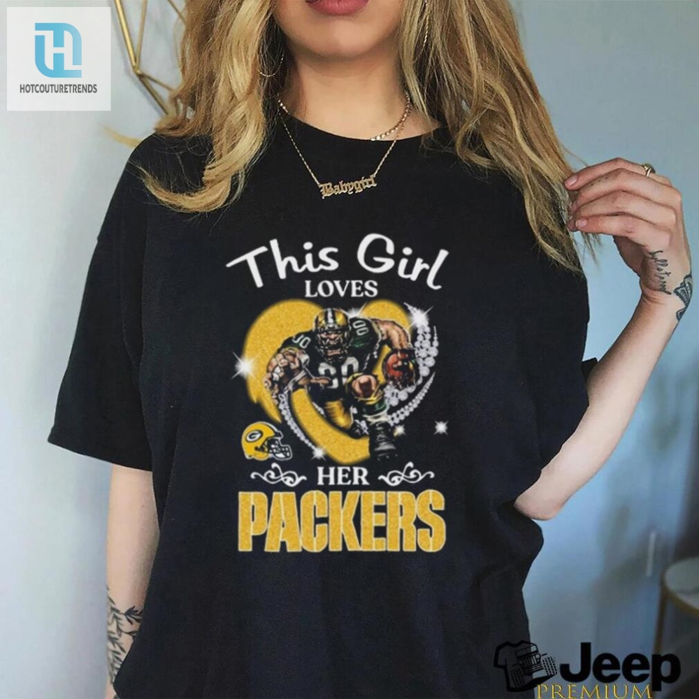 This Girl Loves Her Green Bay Packers Hearts Diamond Mascot 2024 Shirt 
