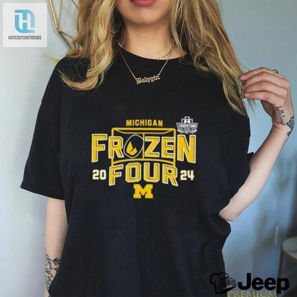 Michigan Wolverines 2024 Mens Frozen Four Hockey Shirt 