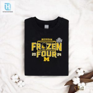 Michigan Wolverines 2024 Mens Frozen Four Hockey Shirt hotcouturetrends 1 2