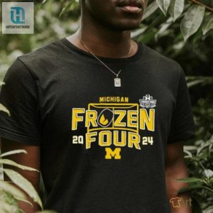 Michigan Wolverines 2024 Mens Frozen Four Hockey Shirt hotcouturetrends 1 3