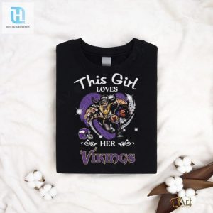 This Girl Loves Her Minnesota Vikings Hearts Diamond Mascot 2024 Shirt hotcouturetrends 1 2