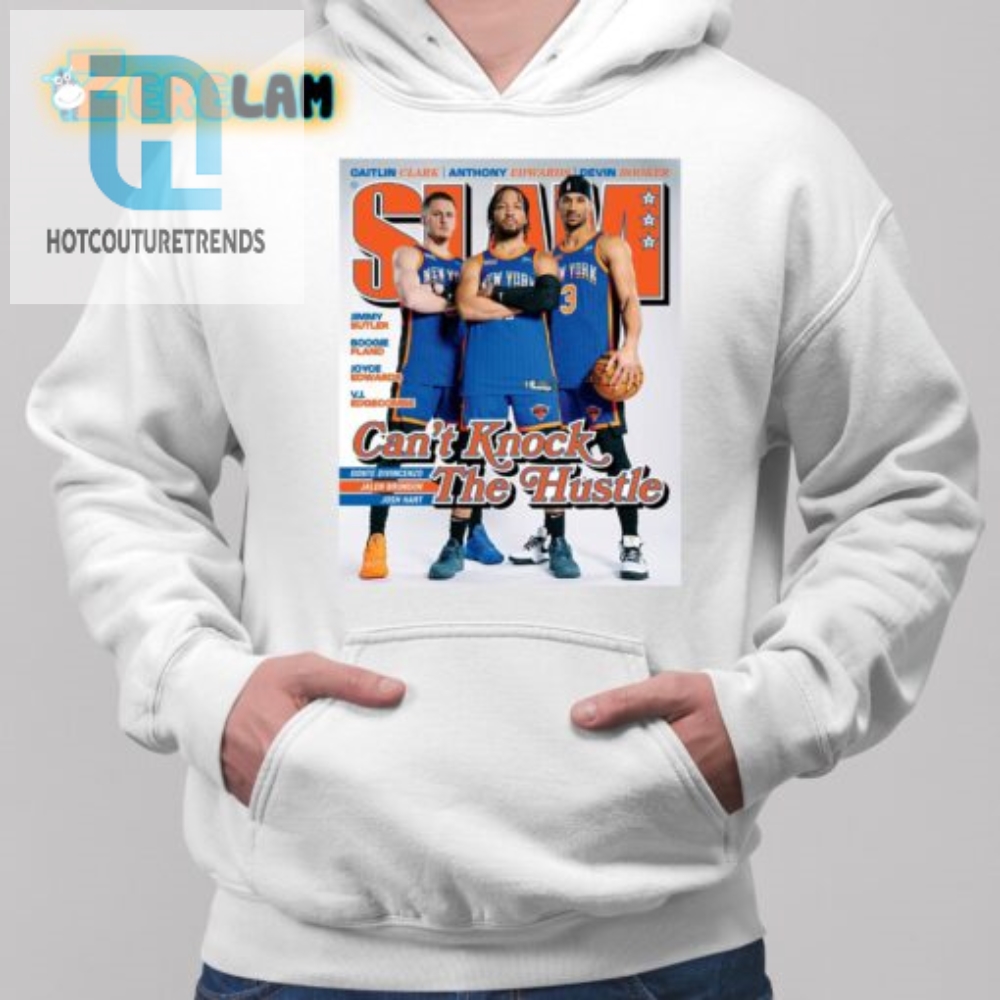 Knicks Donte Divincenzo Jalen Brunson Josh Hart Slam Shirt 