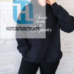 Sabrina Carpenter Wearing Jesus Was A Carpenter Shirt hotcouturetrends 1 2