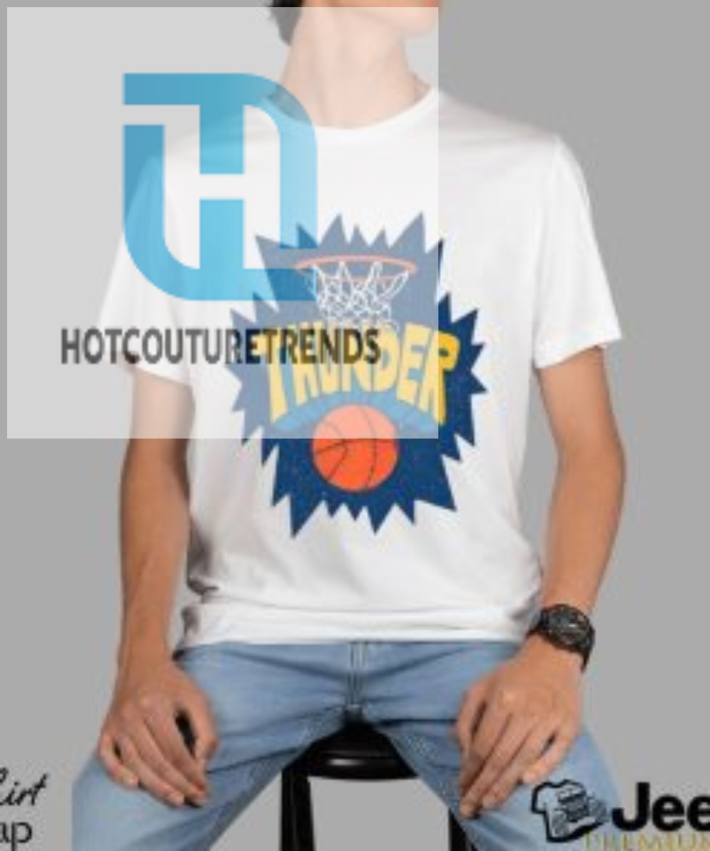 Thunder Swish Basketball Logo Shirt 