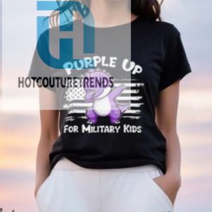 Dinosaur Purple Up For Military Kids Usa Flag Shirt hotcouturetrends 1 2