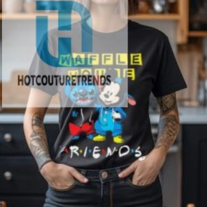 Baby Stitch And Mickey Mouse Waffle House Friends Shirt hotcouturetrends 1 1