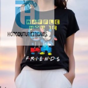 Baby Stitch And Mickey Mouse Waffle House Friends Shirt hotcouturetrends 1 2