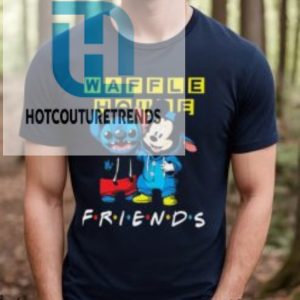 Baby Stitch And Mickey Mouse Waffle House Friends Shirt hotcouturetrends 1 3