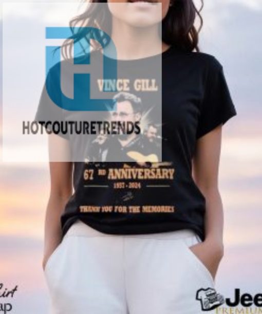 Vince Gill 67Rd Anniversary 1957 2024 Thank You For The Memories T Shirt hotcouturetrends 1 5