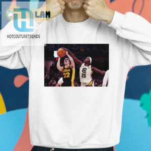 Johnson Blocks A Shot By Iowa Guard Caitlin Clark Shirt hotcouturetrends 1 2