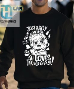 Just A Boy Who Loves Triggas Shirt hotcouturetrends 1 7