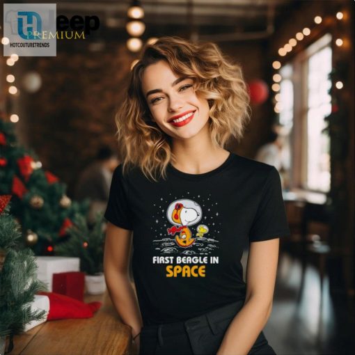 Snoopy And Woodstock First Beagle In Space Shirt hotcouturetrends 1 2