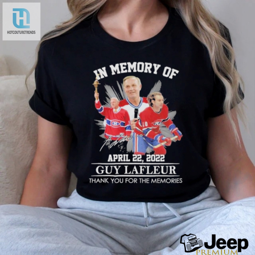 In The Memory Of Guy Lafleur Thank You For The Memories T Shirt 