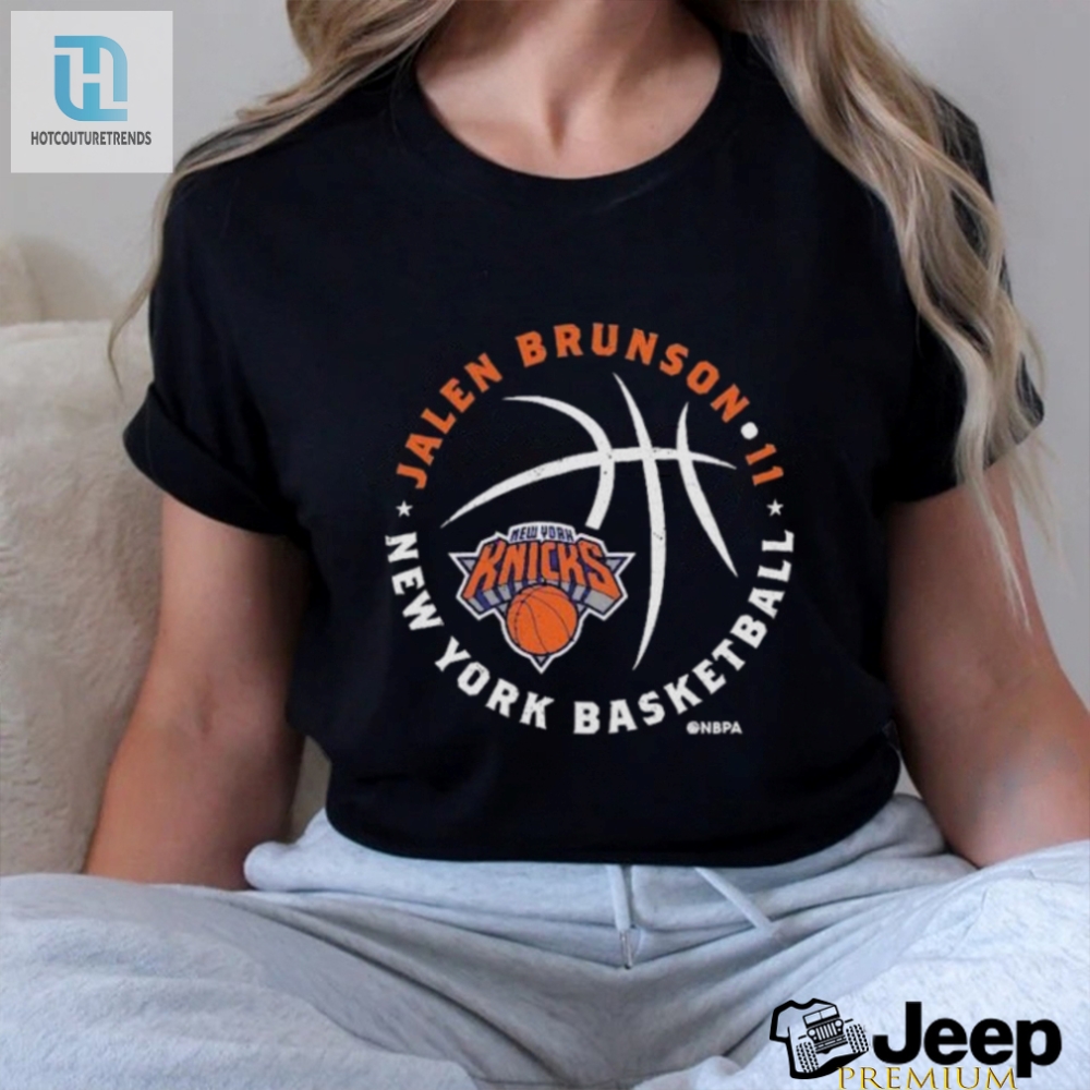 Jalen Brunson New York Knicks Player Ball Shirt 