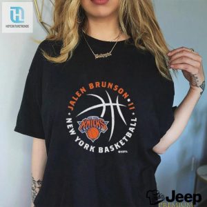 Jalen Brunson New York Knicks Player Ball Shirt hotcouturetrends 1 3